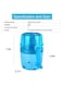 Hand Crank Ice Crusher,Snow Cone Machine Household Mini Portable Ice Shaver with Stainless Steel Blade Manual Ice Crusher for Snow Cone, Slush, Shaved Ice(Blue)
