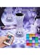 Bedlight Touch Light, 16 RGB Remote Control Dimmable Color Crystal Lampshade, Suitable for Bedroom Living Room with USB Charging Port Atmosphere Light