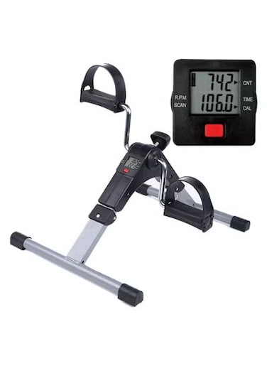 Foldable Under Desk Exercise Bike Portable Arm and Leg Pedal Exerciser