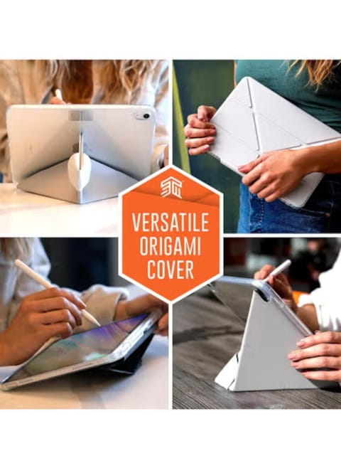 iPad 10th Gen Protective Case with Innovative Origami Magnetic Cover, Slim, Integrated Apple Pencil Holder - Perfect for Travel, Teens, Streamers and Professionals