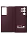 Galaxy S22 Ultra S-View Flip Cover, Protective Phone Case, Tap Control, Cutting Edge Design, US Version, Burgundy