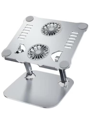 Laptop Stand with Cooling Fan V4, Laptop Cooling Pad, Adjustable Height Laptop Riser for Gaming Laptop, MacBook Air Pro, Dell, HP, ASUS, Lenovo, Xiaomi