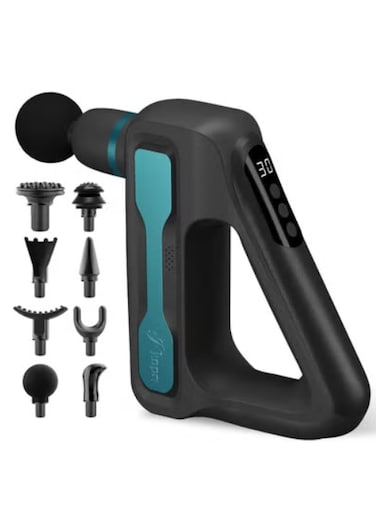 Premium Cordless Massage Gun-Professional Percussion Therapy for Pain Relief, Ideal for Men &amp; Women  Smart Travel Lock -3 Second Long Press Button to Start/Stop