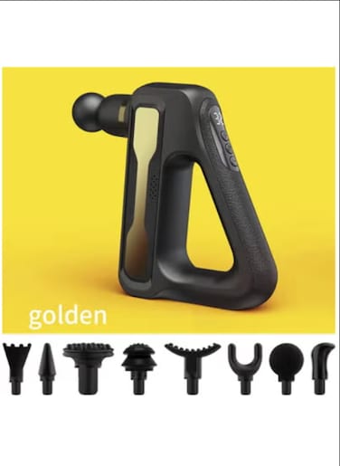 Powerful Ultimate Comfort Deep Tissue Muscle Massager - Outdoor Fitness Triangle Handle Electric Massage Gun - Effective Physical Relief and Recovery