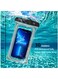 Floating Waterproof Phone Pouch 2-Pack Universal Float Cellphone Waterproof Underwater Case Dry Bag for iPhone 13 12 11 Pro Max X Samsung Google Pixel Up to 6.9&rdquo;, Black +Blue