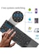 Radiotronics Foldable Bluetooth Keyboard, Wireless Portable Keyboard with Touchpad, Rechargeable Pocket-Sized Folding Travel Keyboard for iOS, Android, Windows Devices -Space Gray