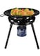 Gas Bullet Gas Grill with Wok for Screw Cartridges Gas (Gas Stove + 12 Cartridges)