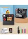 Instant Print Camera for Kids, 1080P Kids Instant Cameras, HD Digital Video Cameras Toddler 3 Print Paper &amp; 32G Card for Girls Boys Age 3-12 (Orange and Yellow)