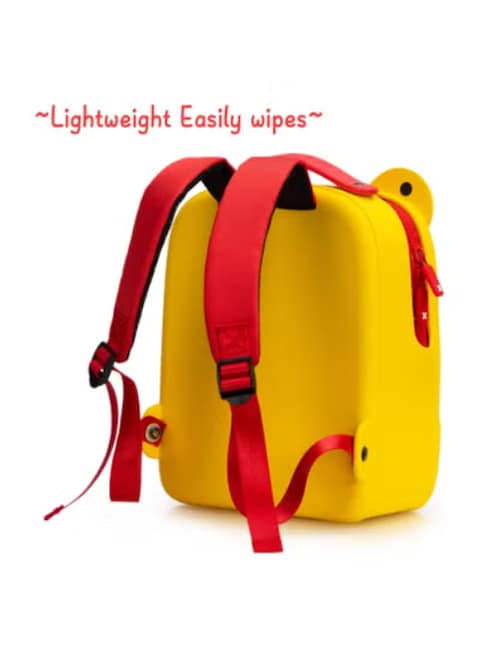 Radiotronics Toddler Backpack DIY Cute Cartoon Animal Preschool Kids Waterproof Backpack Bookbag School Lunch Backpack for Boys Girls, 12.5 inch Yellow