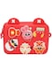 Kids Shoulder Bag, Shock Absorption Kids Camera Messenger Bag Cartoon Decors for Outdoor Use (Red)