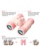 Sharing Binoculars for Kids, 10x28 Kids Binoculars for 3-12 Years Boys and Girls, Detachable Compact Binoculars, Birthday Presents Back to School Gifts for Kids (Pink)