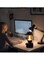 Radiotronics Portable Humidifier with Dimmable Light for Travel and Camping, USB Charging Hanging Humidifier with Warm and White Lights. Black