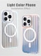 Fashion Corrugated Pattern Magnetic Case for iPhone 15 14 13 Pro Max Magnetic Wireless Charge TPU Cover Cases, Not Magnetic Laser 2, for iPhone 15Pro max