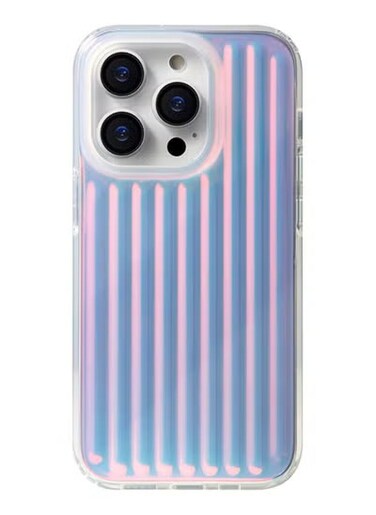 Fashion Corrugated Pattern Magnetic Case for iPhone 15 14 13 Pro Max Magnetic Wireless Charge TPU Cover Cases, Not Magnetic Laser 2, for iPhone 15Pro max