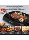 Smokeless Electric Grill, 1000W BBQ Grill with Non-Stick Surface and Oil Drip Pan for Healthier Grilling, 240℉ - 455℉ Temperature Control Indoor Grill