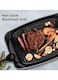 Smokeless Electric Grill, 1000W BBQ Grill with Non-Stick Surface and Oil Drip Pan for Healthier Grilling, 240℉ - 455℉ Temperature Control Indoor Grill
