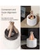 280ml Campfire Simulated Flame Diffuser Air Humidifier Ultrasonic Mist Maker Remote Control LED Oil Lamp