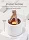 280ml Campfire Simulated Flame Diffuser Air Humidifier Ultrasonic Mist Maker Remote Control LED Oil Lamp