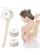 Electric Body Shower Brush, IP68 Waterproof Body Scrubber Back Brush Long Handle Exfoliating Spin Scrubber for Bathing Shower