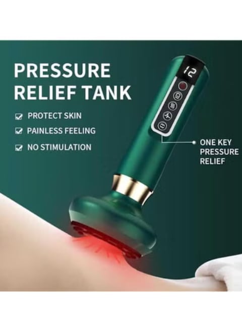 Radiotronics Bluile Cellulite Massager, Bluile Revive Anti Cellulite Massager, Liorla Cellublast for Cellulite,  12 Levels Body Sculpting Machine,4 Magnetic Heads (Green+White)