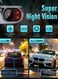 Dash Cam Front and Rear, 4K / 1080P HD Dual Dash Camera for Cars with Free 64GB TF Card, 24H Parking Mode, App Control, Type C Port