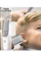 Baby Hair Clipper with Vacuum, Kids Hair Clippers Kit with 3 Guide Combs, IPX7 Waterproof, Vacuum &amp; Cordless Use for Baby Children Infant - White