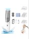 Baby Hair Clipper with Vacuum, Kids Hair Clippers Kit with 3 Guide Combs, IPX7 Waterproof, Vacuum &amp; Cordless Use for Baby Children Infant - White