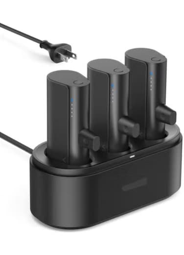 3PCS 5000mAh Portable Android Chargers Charging Station Kit, Shared Charging Station Dock with 3 Power banks Set for Home Pub Office Restaurant Hotel Party