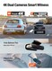 Dash Cam Front and Rear 4K Built in 5GHz WiFi, Free 64GB SD Card, Super Night Vision, Supercapacitor, Parking Mode, G-Sensor, USB C Port