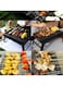 Radiotronics  Portable Charcoal Grill, Folding BBQ Grill Multifunction Smokeless for Camping Hiking Picnics Traveling (Large)