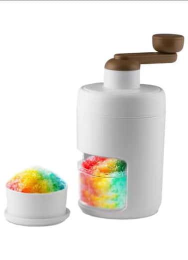 Shaved Ice Machine, Snow Cone Machine, Slushie Machine with Stainless Steel Blades, Hand Ice Crusher Shaver For Kids &amp; Adults