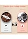 Products Precision Adjustable Electric Coffee Grinder Professional Burr Coffee Bean Powder Grinding Machine, Easy to Clean, Black 1,220V