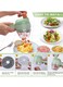 Handheld Electric Vegetable Cutter Set All-in-1Vegetable Chopper Cordless Hand Mixer Electric USB Rechargeable Food Small Slicer for Kitchen Vegetable Cooking