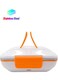Bento Boxes, Portable Galvanizing Heating Lunch Box Made By Stainless Steel And Shaping Food Warmer For Office And Home (Color : Orange)