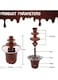 Chocolate Fountain Machine Electric Chocolate Fondue Set 3 Animal Stainless Steel Fondue Heat and Motor Control for Party Wedding, Brown