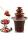 Chocolate Fountain Machine Electric Chocolate Fondue Set 3 Animal Stainless Steel Fondue Heat and Motor Control for Party Wedding, Brown