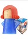 Radiotronics Angry Mama Microwave Cleaner only with Water and Vinegar, Reusable Cute Steam Remover as Lovely Tool and Gift for Cooker Auto Cleaning