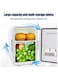 Mini Fridge, 4 Liters Portable Mini Refrigerator With car charging cable, Super Quiet In-Vehicle Freezer for Car, Bedroom, Office, Blue