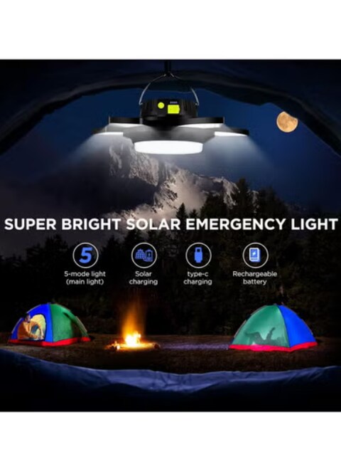 Radiotronics Camping Lantern, Solar Lantern, Brighter Portable Tent Lights with USB, Support Phone Charging, Emergency Lanterns for Power Outages/Hiking