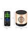 Digital Quran Player, Quran Speaker with Remote Control, USB Rechargeable Speaker, Remote Control Speaker Portable (Gold)