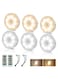 Under Cabinet Lights, Motion Sensor Rechargeable Battery Puck Night Lighting, Wireless Magnetic Cold/Warm Light with Remote for Closet, Kitchen, Counter, Indoor (Pack of 6)