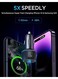 70W Dual PD Multi-Color Car Charger with Light Button-Black