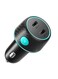 70W Dual PD Multi-Color Car Charger with Light Button-Black