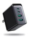 67W USB C Charger Block, 4-Port Foldable GaN Wall Fast Charger Adapter Compact for iPhone 16/5/14 Pro Max, MacBook Pro/Air, iPad Pro/Air
