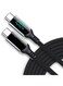 Radiotronics USB C to USB C Cable 5A PD 100W Cord LED Display QC5 PPS45W Super Fast Charging Type-C Phone Laptop 480Mbps for iPad