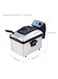 Electric Immersion Deep Fryer Frying Basket Detachable Lid with View Window Single Oil Tank Brushed Stainless Steel Hot Oil Cooker for Home or Commercial Use