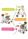 Radiotronics Baby Walker for Boys Girls, 3 in 1 Sit-to-Stand Learning Walker, Kids Multiple Activity Center/Lights, Music, Detachable Panel, Baby Push Walkers Gift for Babies Over 8 Months/Blue