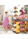 Supermarket Playset for Kids with Working Scanner Register Toy Pretend Play,Kids Grocery Store Playset 54PCS Play Food Accessories,Christams Birthday Gift for 3 4 5 Kids Boys Girls