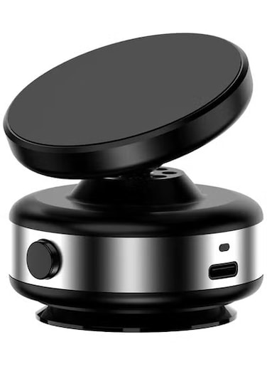 Magnetic Car Phone Mount, Car Phone Holder Magnetic, 360 Degree Rotatable Aluminum Alloy Magnetic Phone Mount, Vacuum Suction Phone Stand Cradle