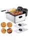 Yeasha,Electric Deep Fryer Double Bowl Capacity Stainless Steel Cold Zone Technology.